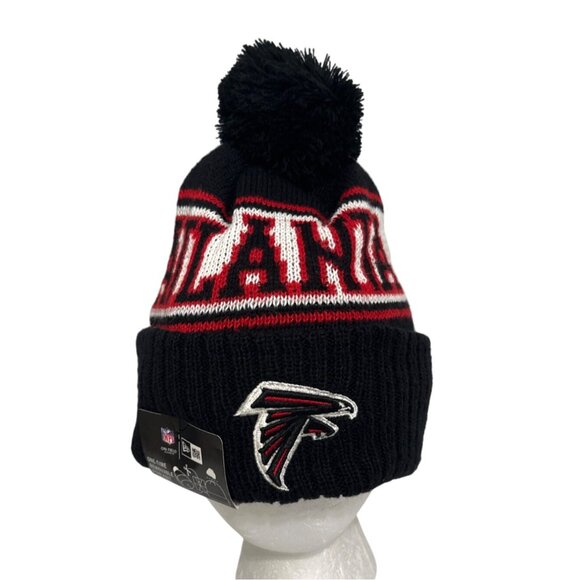 New Era NFL Atlanta Falcons On Field Removeable Pom Beanie Football Athleisure - Picture 5 of 8